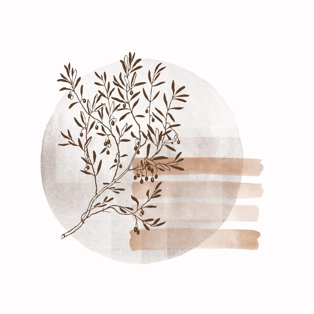 boho art, boho style art, bohemian style, nature, leaves, foliage, background, art, clip art